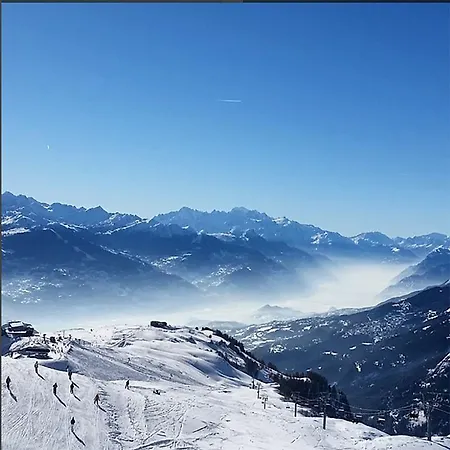 Apartment In Crans Montana Town Centre Mountain View Buitenkant foto